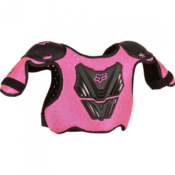 Dětská chráničová vesta - FOX Peewee Titan Roost Deflector - Black/Pink