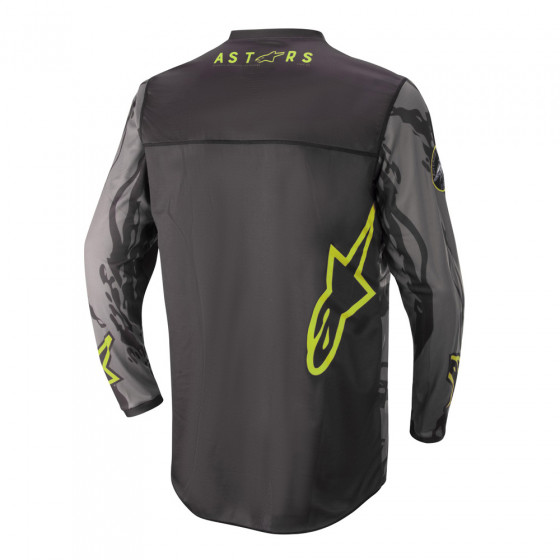 Dres - ALPINESTARS Racer Tactical - černá / šedá / žlutá