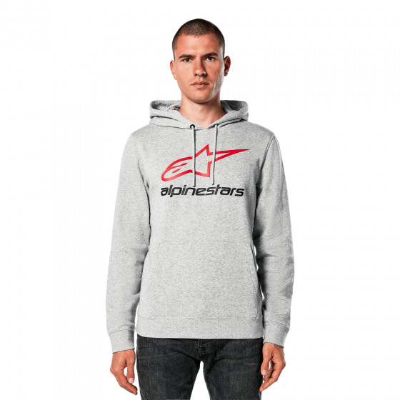 Mikina - ALPINESTARS Always 2.0 Hoodie 2024 - Grey Heather / Red / Black