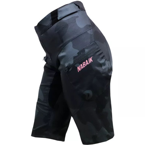 Dámské kraťasy - NABAJK Trautenberk 2024 - Black Camo / Old Pink