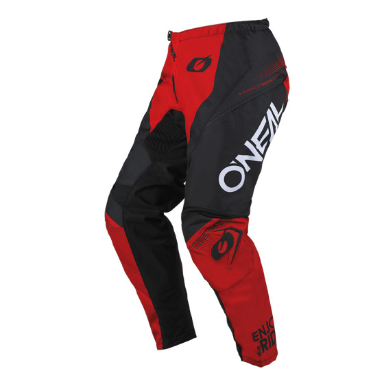 O´Neal kalhoty ELEMENT RACEWEAR černá/červená 28/44