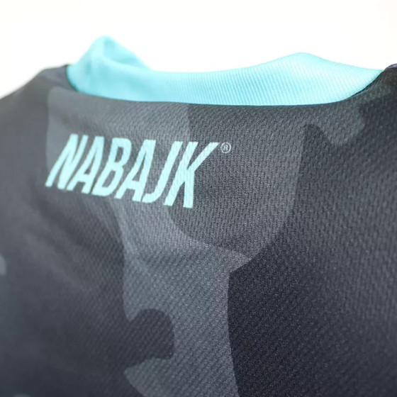 Dámský dres - NABAJK Shpindler SS 2024 - Black camo / Turquoise