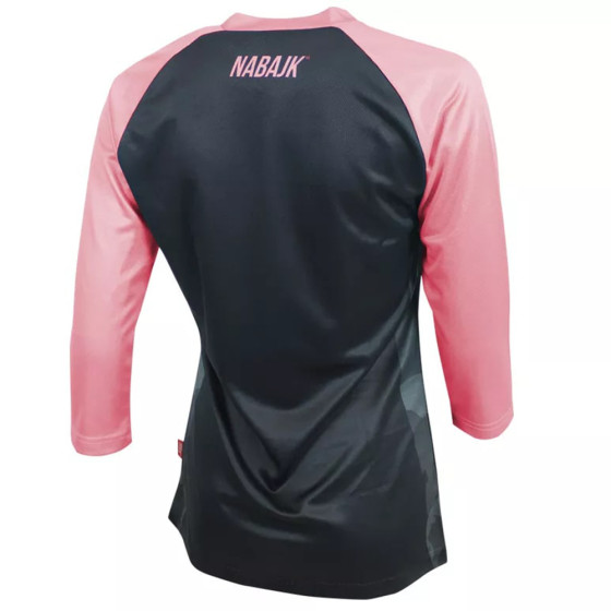 Dámský dres - NABAJK Ancze 3/4 rukáv 2024 - Black / Old Pink