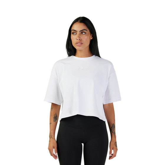 Dámské triko - FOX Wordmark Premium Crop Tee 2024 - White