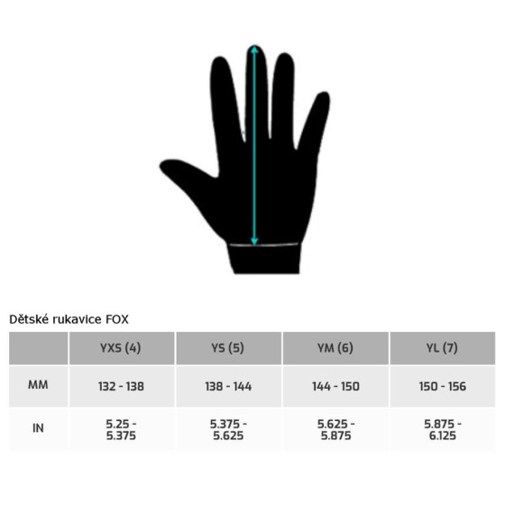 DĚTSKÉ rukavice - FOX 180 Taunt 2025 - Black