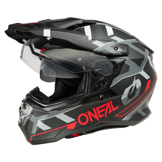 Přilba na cestovní Enduro - O´NEAL D-SRS Square 2025 - Black/Red/Grey