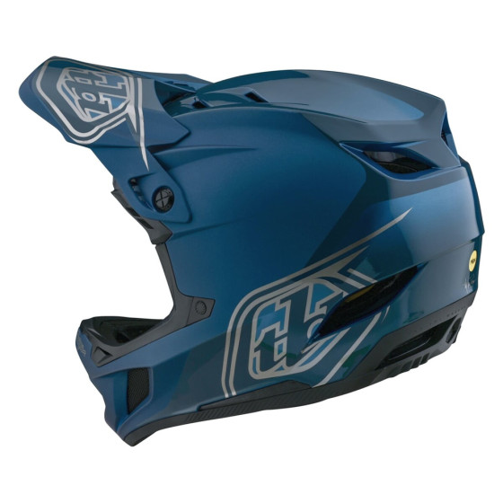 Integrální přilba - TROY LEE DESIGNS D4 Polyacralite MIPS - Shadow Blue