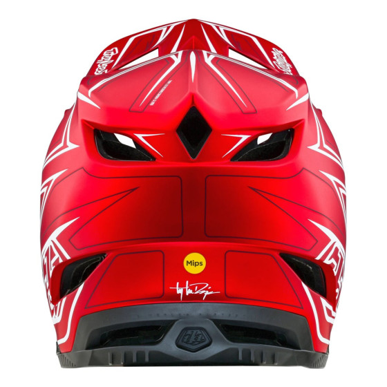 Integrální přilba - TROY LEE DESIGNS D4 Composite MIPS - Pinned Red