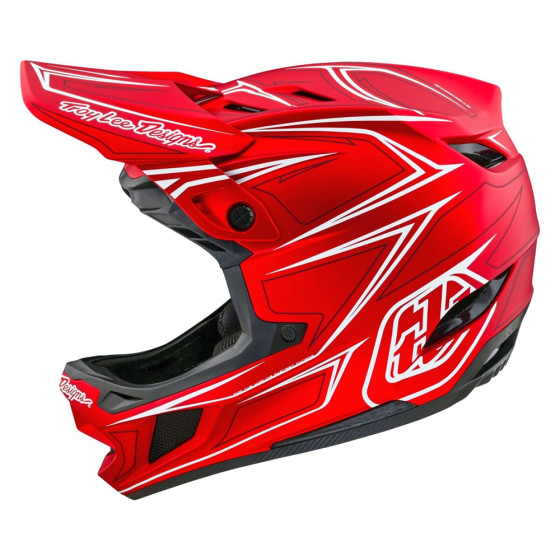 Integrální přilba - TROY LEE DESIGNS D4 Composite MIPS - Pinned Red