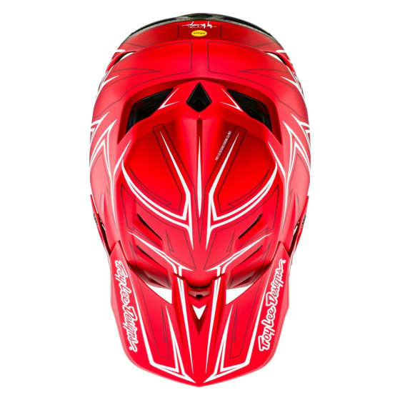 Integrální přilba - TROY LEE DESIGNS D4 Composite MIPS - Pinned Red