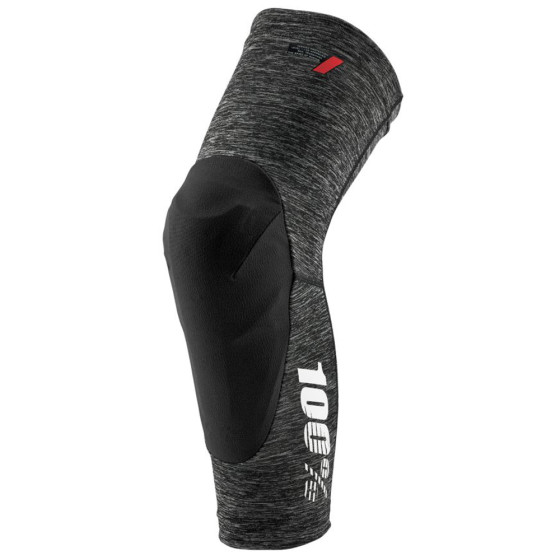 Chrániče kolen - 100% Teratec Knee Guard - Heather Grey / Black