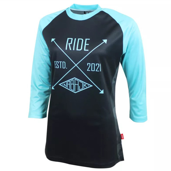 Dámský dres - NABAJK Pradeed 3/4 rukáv 2024 - Black / Turquoise