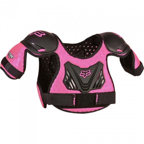 Dětská chráničová vesta - FOX Peewee Titan Roost Deflector - Black/Pink