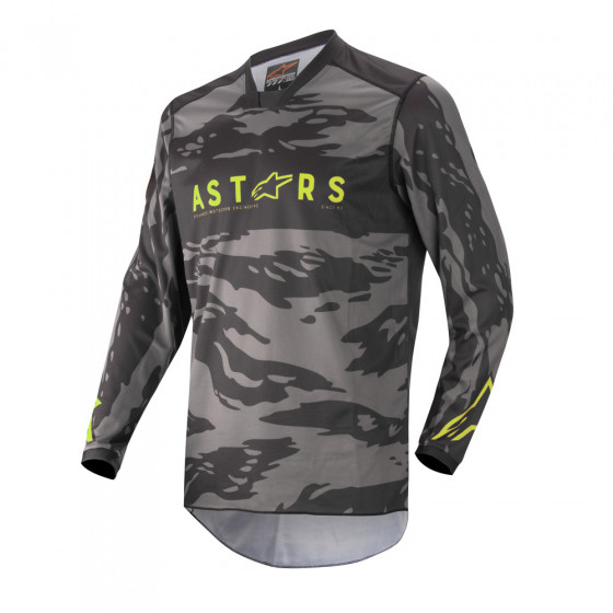 Dres - ALPINESTARS Racer Tactical - černá / šedá / žlutá