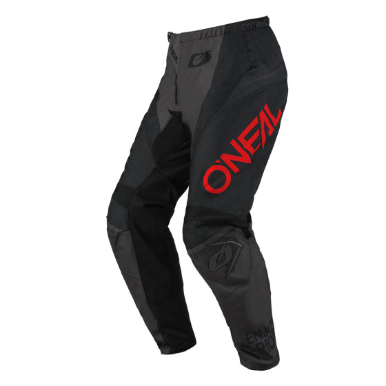 O´Neal kalhoty ELEMENT RACEWEAR černá/šedá/červená 28/44