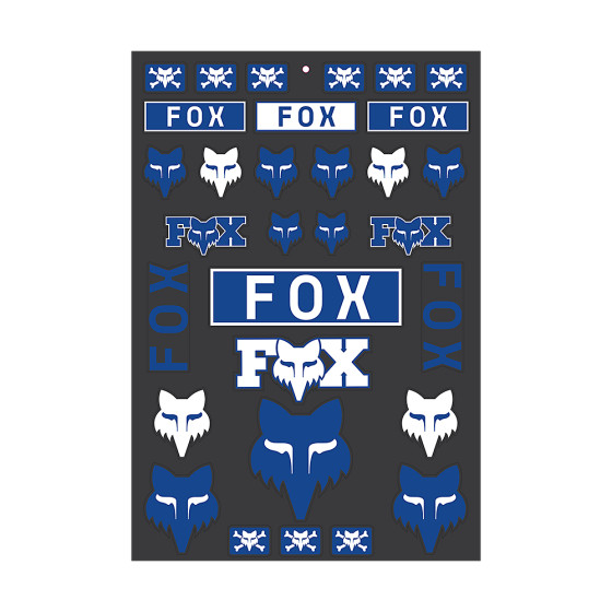 Sada samolepek - FOX Legacy Track Pack 2024 - Blue