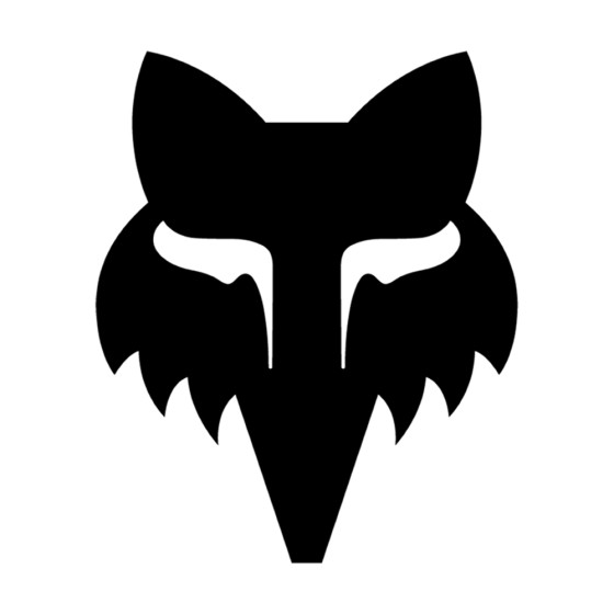 Samolepka - FOX Head 2.5" Die Cut Vinyl - Black