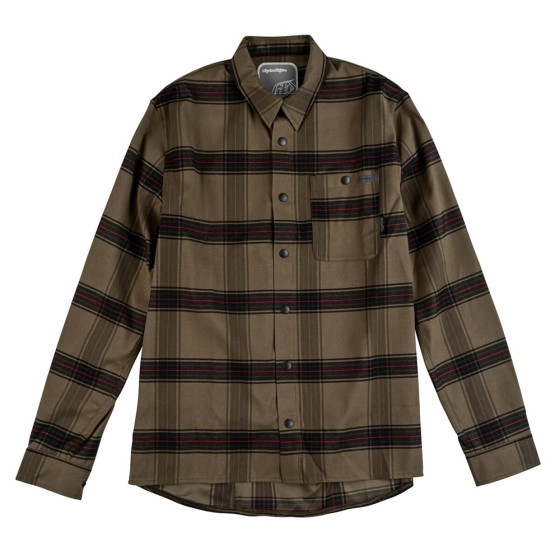 Technická košile - TROY LEE DESIGNS Grind Flannel - Piaid Dark Pine