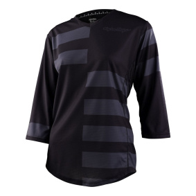 Dámský dres - TROY LEE DESIGNS Mischief 3/4 - Split Stripe Black