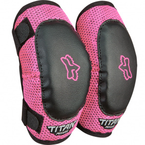 Dětské chrániče loktů - FOX Peewee Titan Elbow Guard - Black/Pink