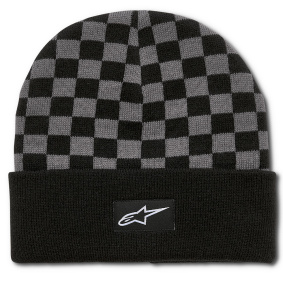 Kulich - ALPINESTARS Checkered Cuff Beanie - Black / Charcoal