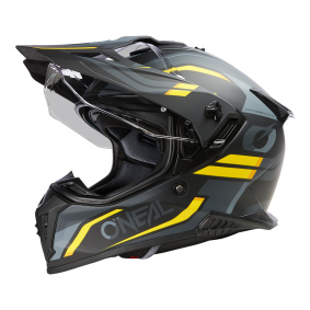 Přilba na cestovní Enduro - O´NEAL A-SRS Spike 2025 - Black/Gray/Yellow