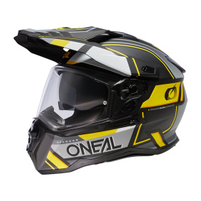 Přilba na cestovní Enduro - O´NEAL D-SRS Solid 2025 - Black/Grey/Yellow